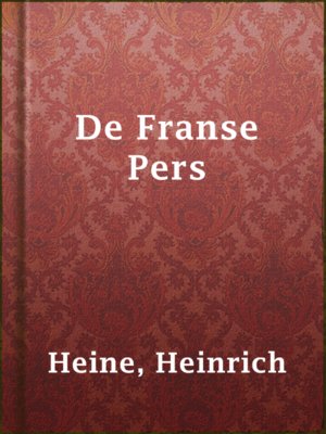 cover image of De Franse Pers